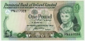 Provincial Bank Of Ireland Ltd 1 Pound,  1. 1.1977
